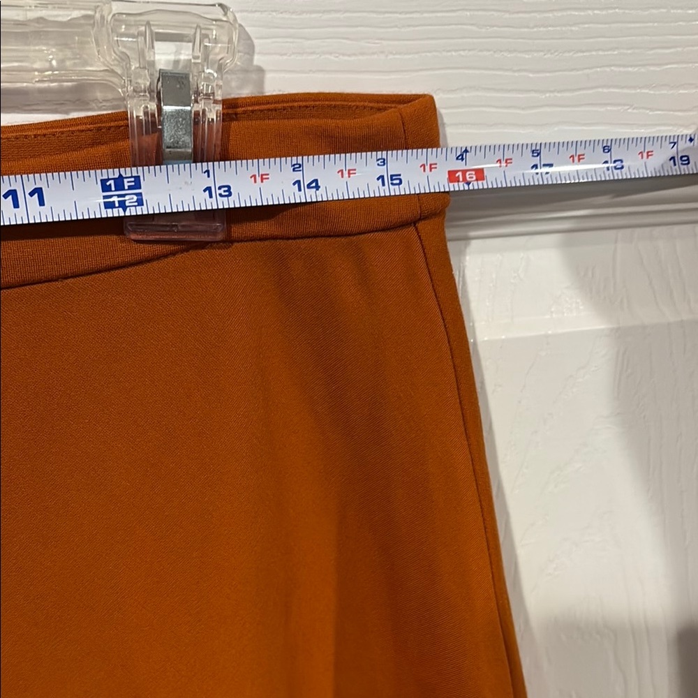 Liz Claiborne Burnt Orange Midi Skirt - Picture 6 of 7
